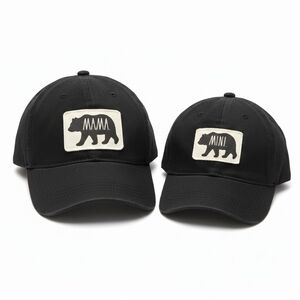 Rae Dunn Black Caps with Bear Design